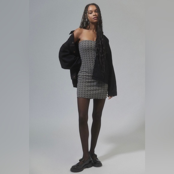 NWT UO Kristy Printed Tube Dress - M & L - Picture 3 of 6